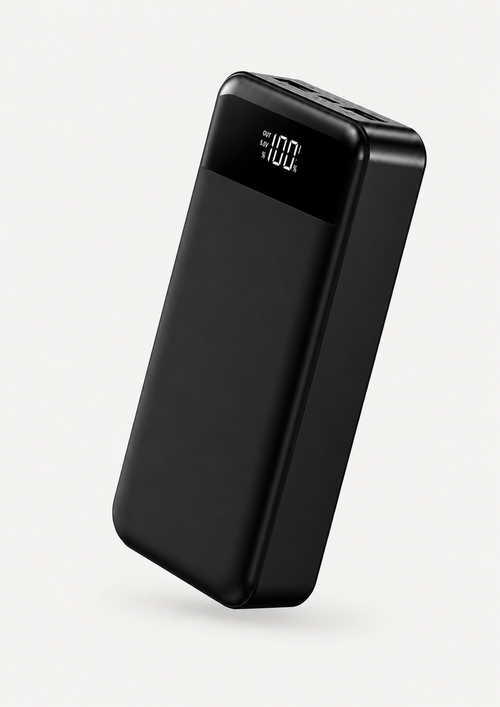 Powerbank 30.000 mAh - 22.5W Snellader - Zaklamp - Led Display