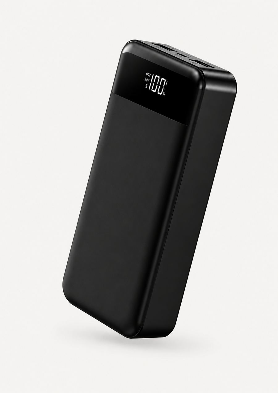 Powerbank 30.000 mAh - 22.5W Snellader - Zaklamp - Led Display