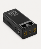 Powerbank 40.000 mAh - 22.5W USB-C Snellader - Zaklamp - Zwart