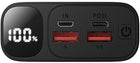 Powerbank 30.000 mAh 22.5W Snellader Led Display Zwart