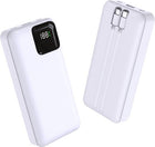 Powerbank 25.000 mAh - 22.5W USB-C Snellader - Display - Wit