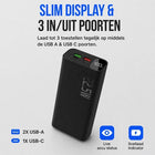Powerbank 30.000 mAh 22.5W Snellader Led Display Zwart