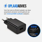 Powerbank 30.000 mAh - 22.5W USB-C Snellader - Display - Zwart