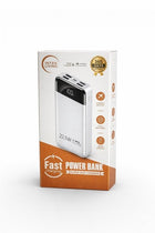 Powerbank 30.000 mAh - 22.5W USB-C Snellader - Zaklamp - Wit