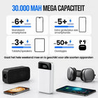 Powerbank 30.000 mAh - 22.5W USB-C Snellader - Zaklamp - Wit